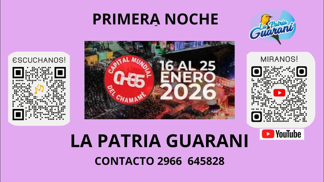 FIESTA NACIONAL DEL CHAMAME EN VIVO DESDE CORRIENTES CAPITAL PRIMERA NOCHE