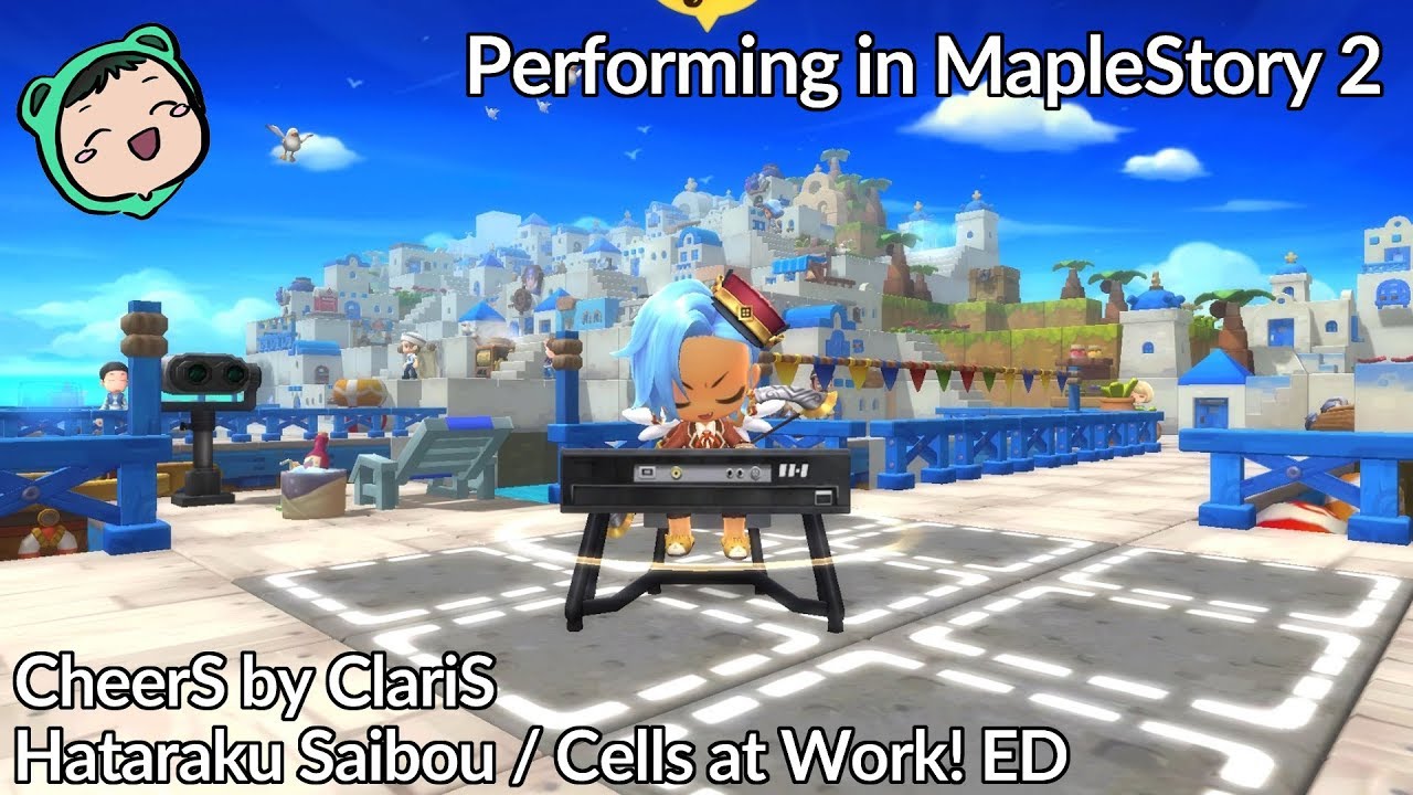 Hataraku Saibou / Cells At Work ED - CheerS by ClariS - Performing in MapleStory 2