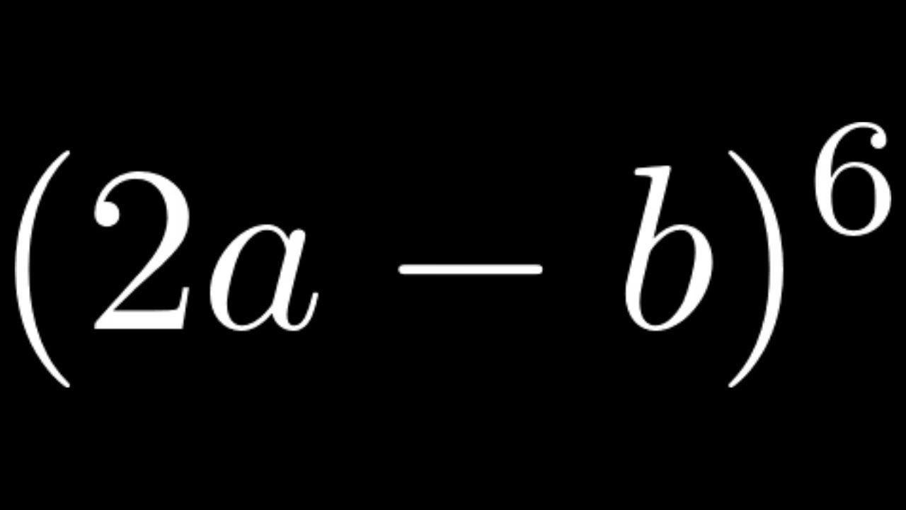 How to use Pascal's Triangle to Expand a Binomial to the Sixth Power
