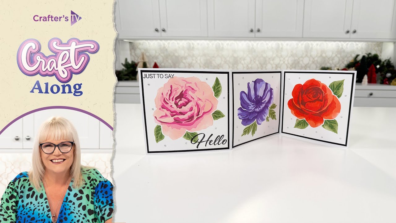 Craft Along: Floral Layering Stencils (01 Dec 2024)