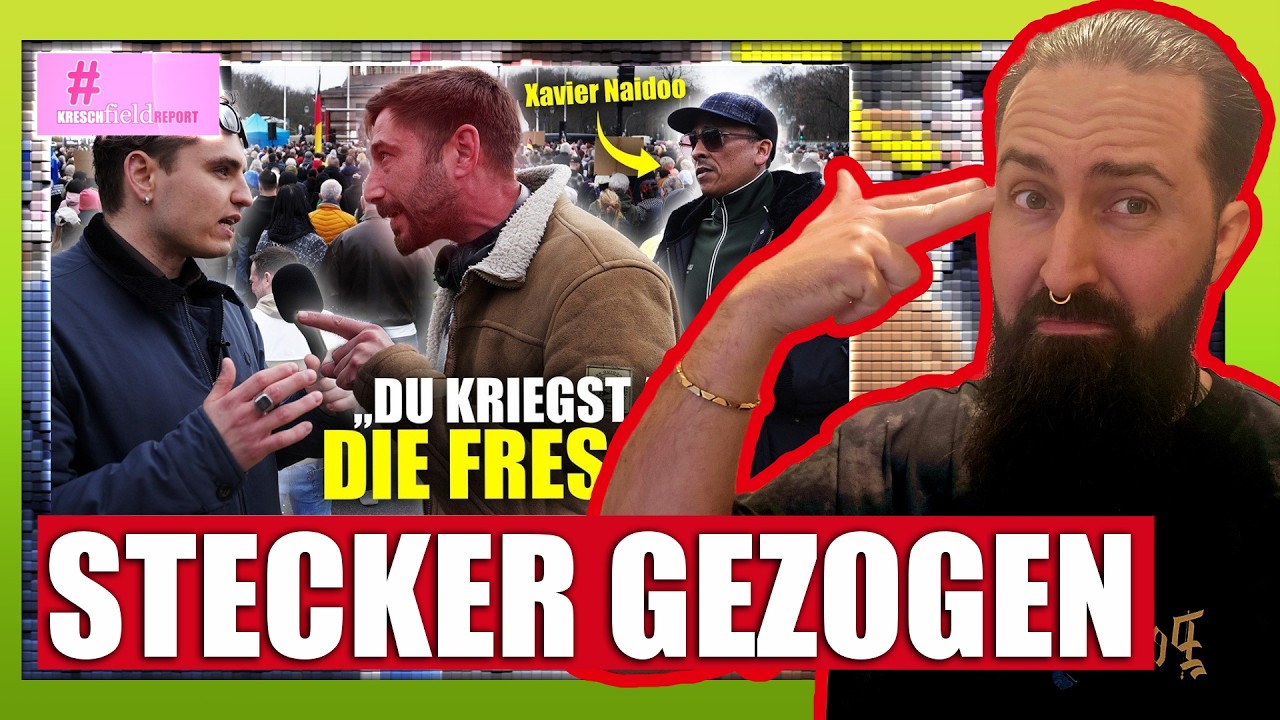 @Hannes.Kreschel  STELLT Xavier Naidoos SCHWURBEL DEMO! Das Sind Die REAKTIONEN💀- Hakon Reaktion