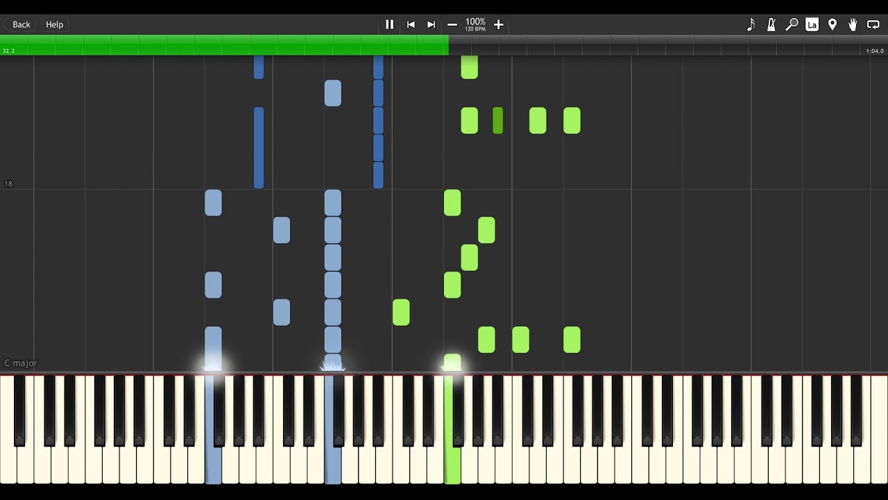 The Sims 2 - Sim Time Sim Place (Piano Solo) [Synthesia Tutorial]