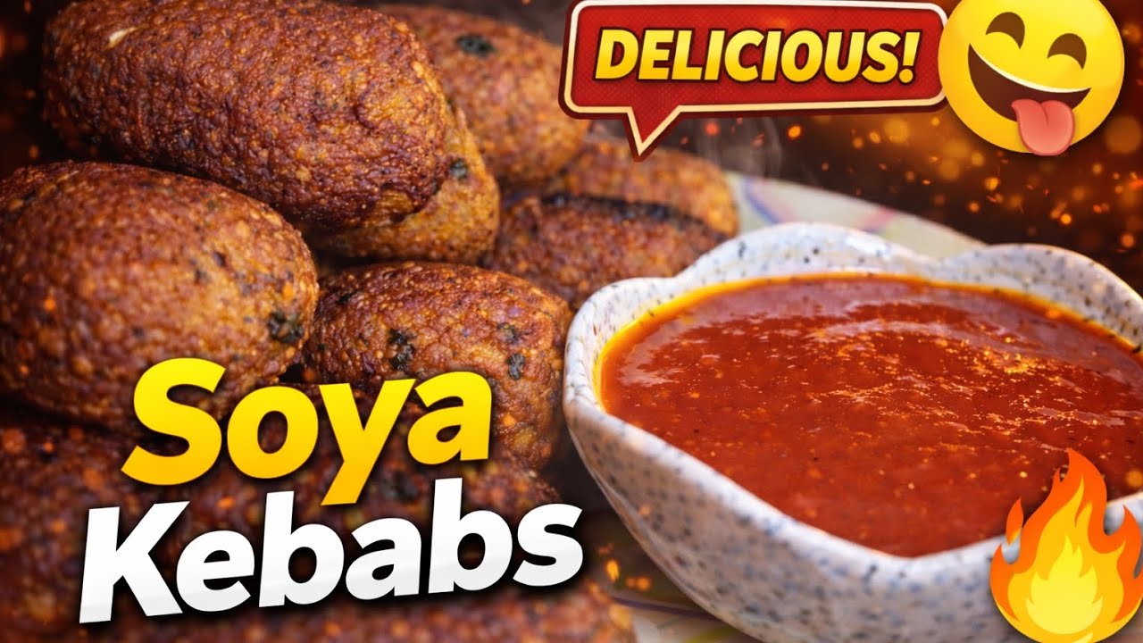 Low budget, high taste 😋Crispy Soya Kebabs at home now!!! ❤️✨#kababrecipe #spicyfood #streetfood 