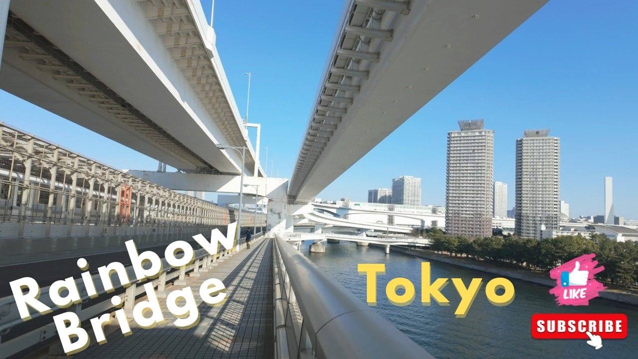 Walking Across Rainbow Bridge — Tokyo Waterfront Views