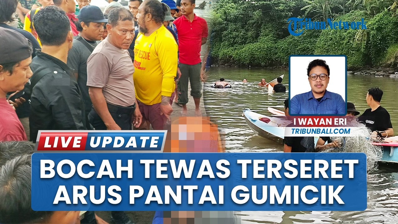 Anak SD Terseret Arus di Pantai Gumicik Gianyar Bali Ditemukan Tewas