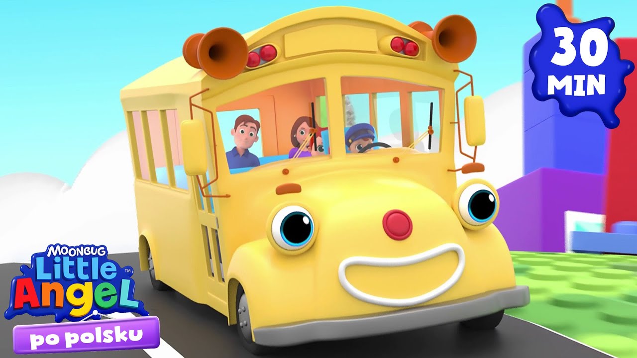 Koła w autobusie  | Piosenki Dla Dzieci 👼🏻 Little Angel Po Polsku 30 minut
