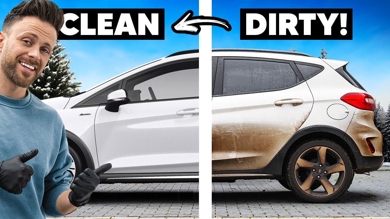 Cleaning a DIRTY Ford Fiesta - Winter Wash