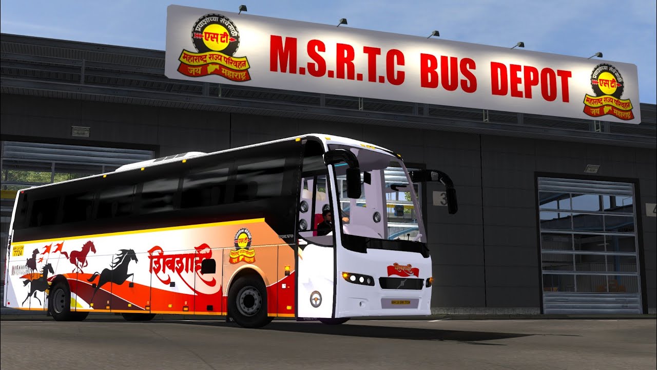 400km in 10 minutes ShivShahi bus driving | Bus simulator Ft.ETS2(Euro truck simulator 2) Volvo bus