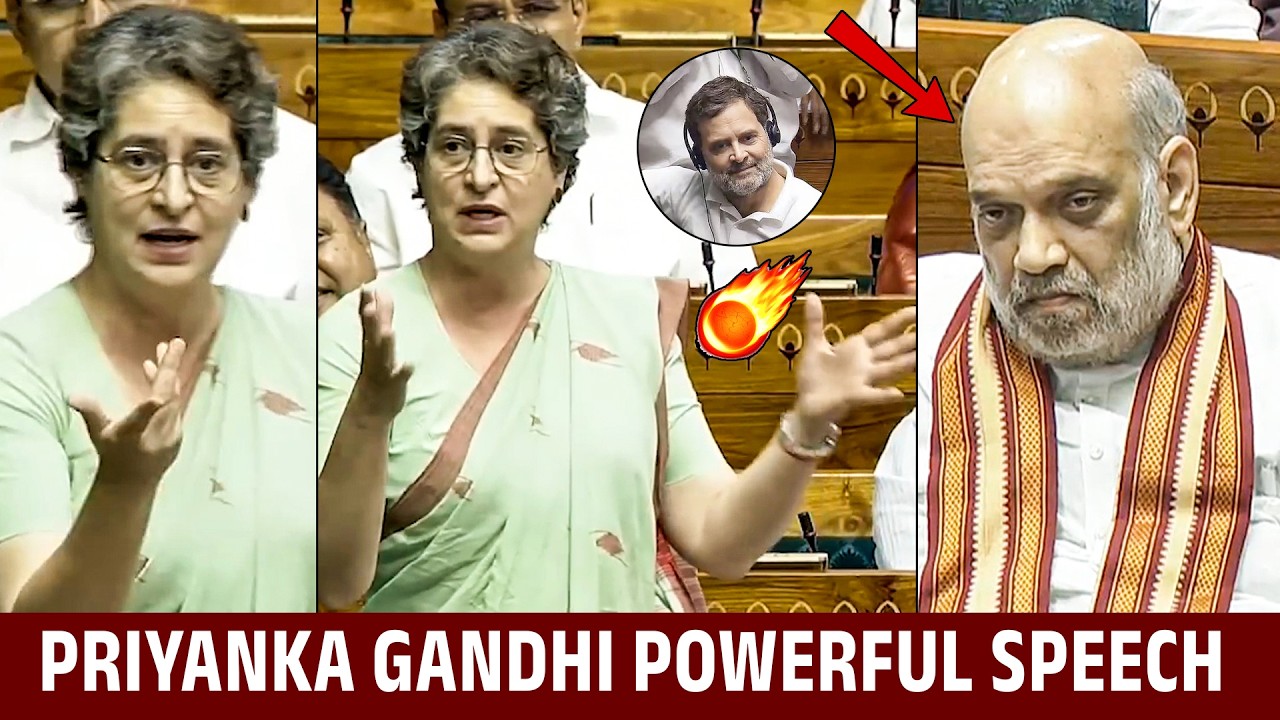 Priyanka Gandhi MIND-BLOWING Speech in Lok Sabha | Amit Shah | Rahul Gandhi | Congress Vs BJP