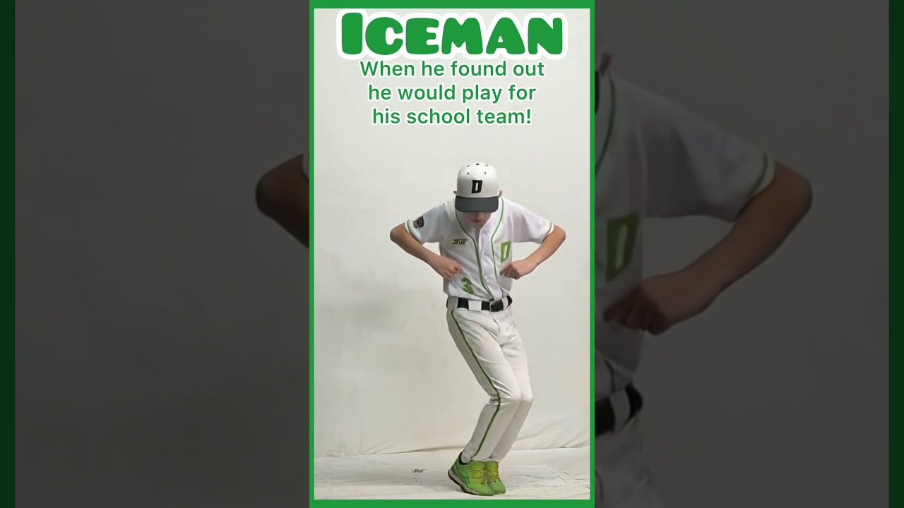 ICEMAN just found out he made the team #baseball #reaction #excited