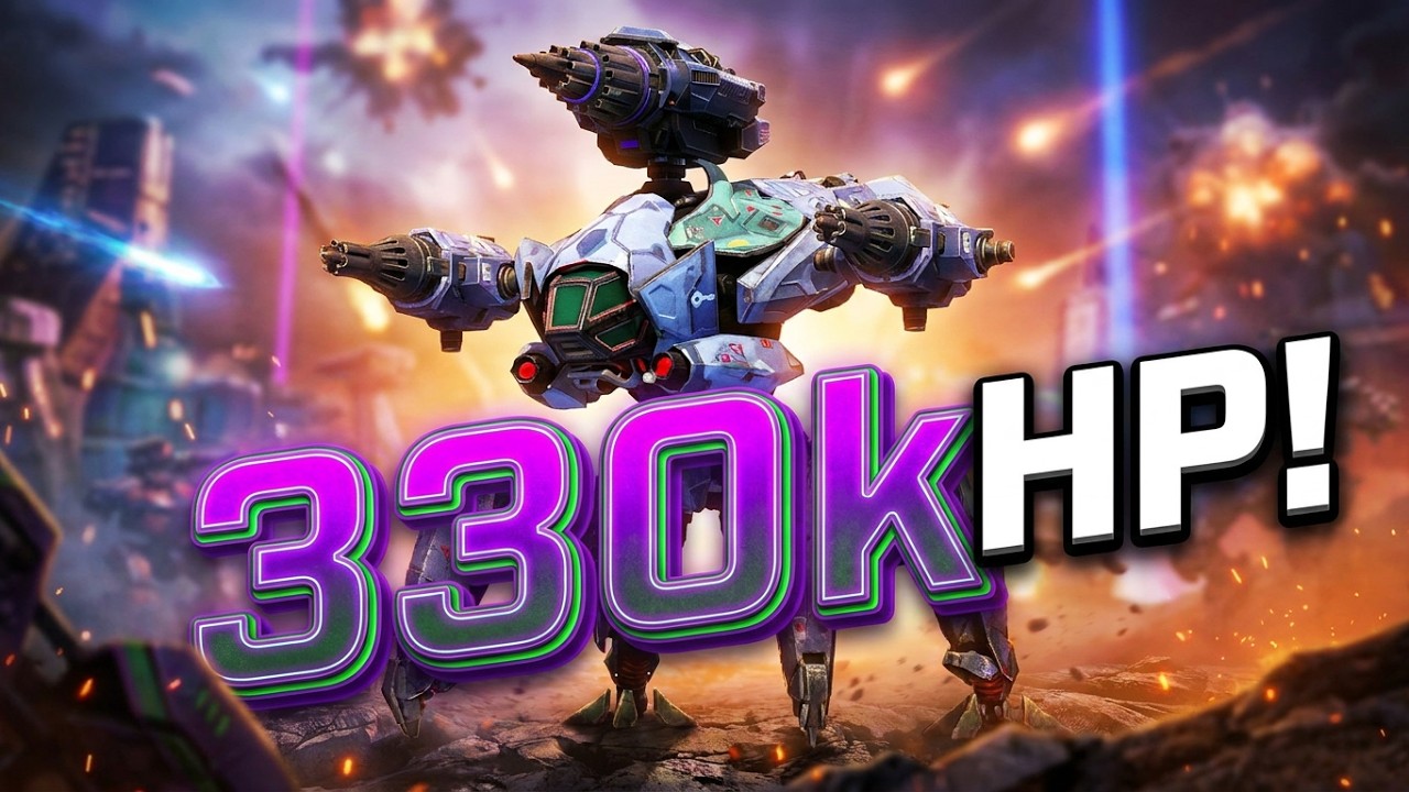 ANAKSOR got buff 330k HP - drone repair 15% grey HP  - War Robots test server