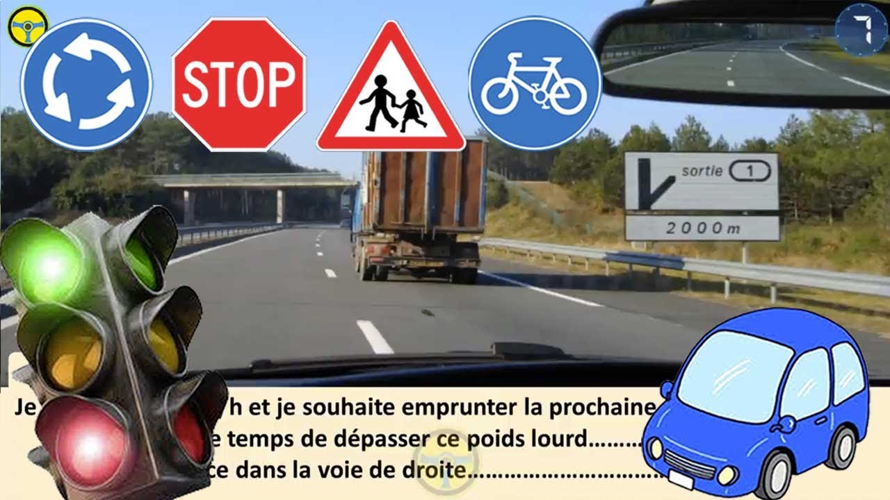 examen théorique Code de la route 2022 Serie #4 permis de conduire - tests renforcés test gratuit 😘