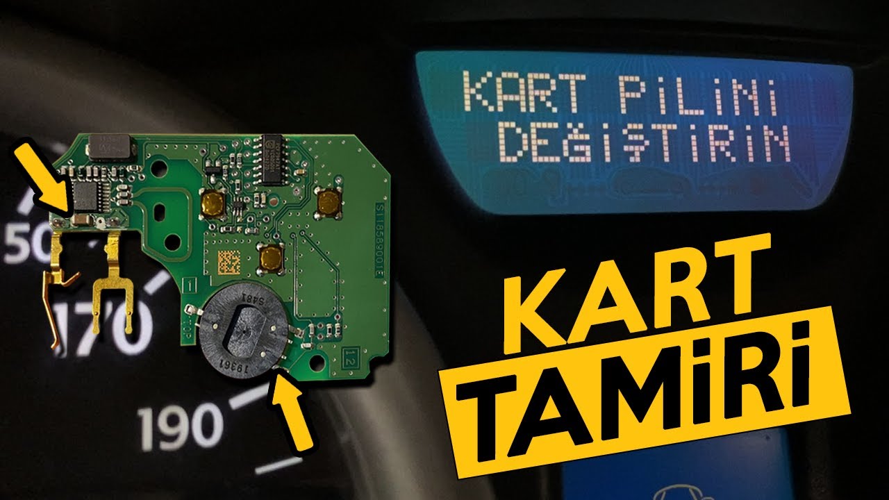Megane 2 Kart Tamiri - Kart Pilini Değiştirin Arızası Nasıl Çözülür?