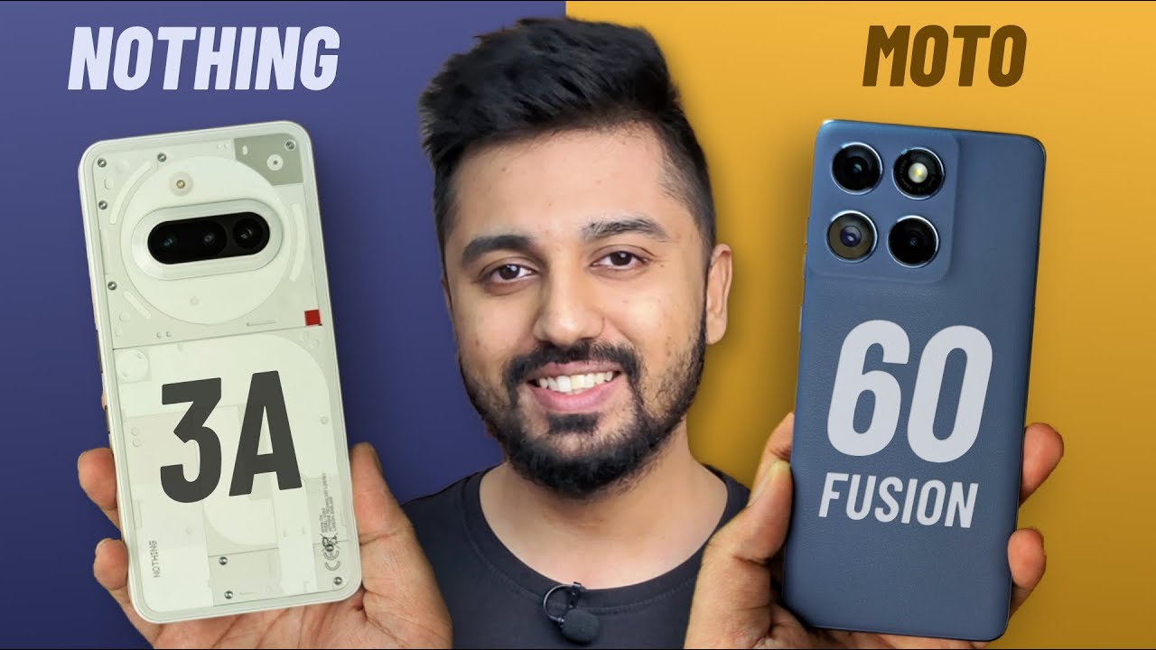 Moto Edge 60 Fusion vs Nothing Phone 3a - Full Comparison | Best Phone Under 25k