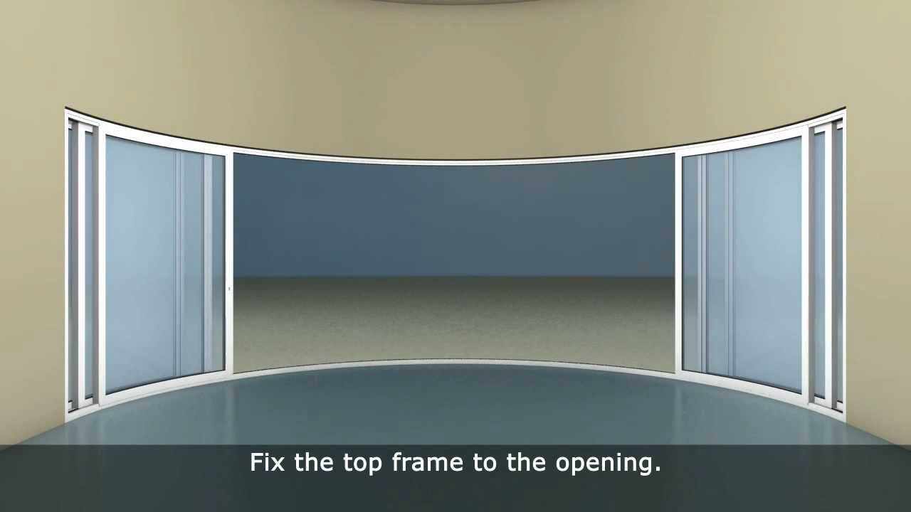 How to install a Curved Sliding Doors by Balcony Systems Solutions - www.Balconette.co.uk (W6-F)