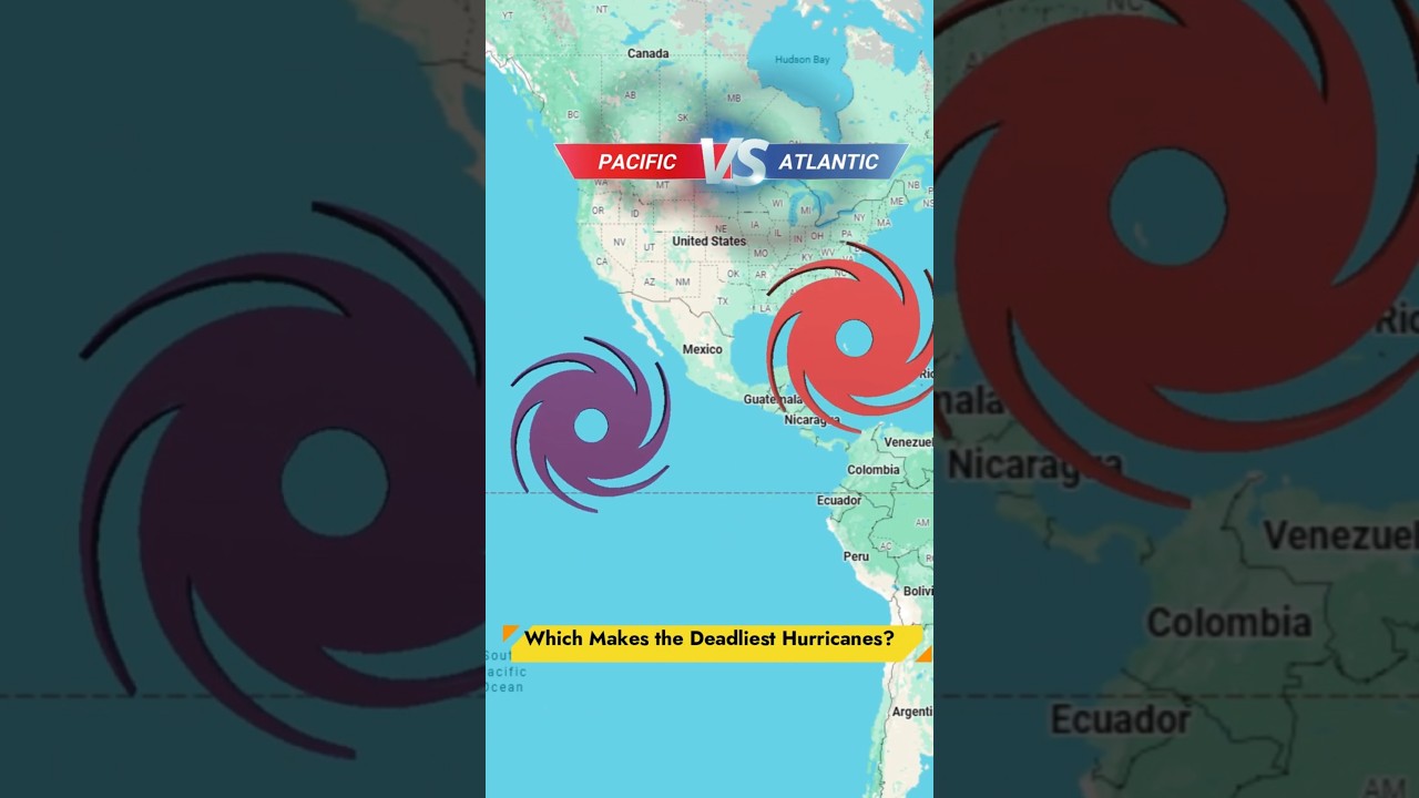 Deadliest Hurricanes: Atlantic vs Pacific Showdown 🌊⚡#hurricane  #atlantichurricaneseason