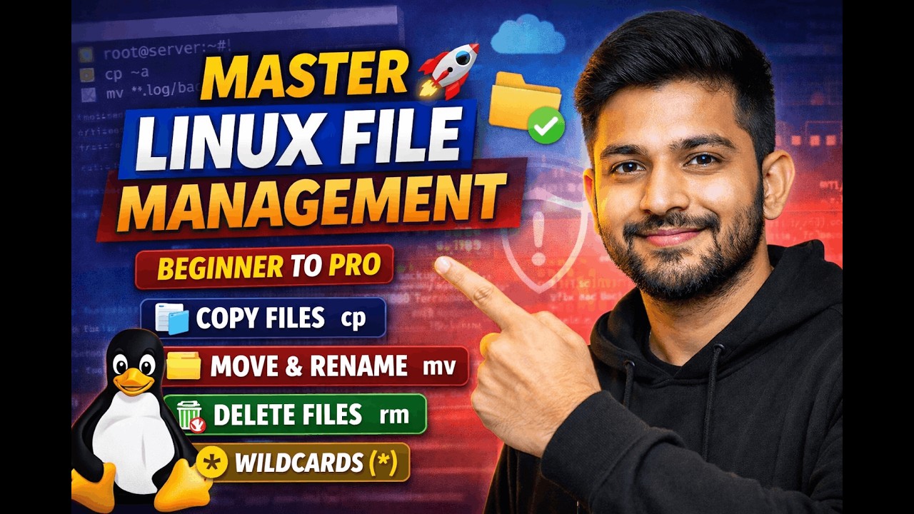 Master Linux File Management in 20 Minutes 🔥 | cp, mv, rm Explained (Beginner to Pro)