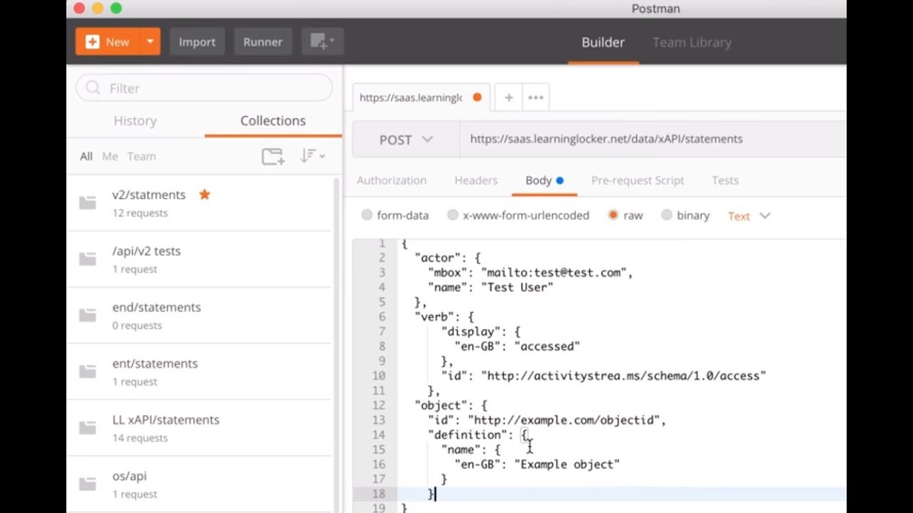 How to Use Postman to Insert Data into Learning Locker LRS | #LearnxAPI