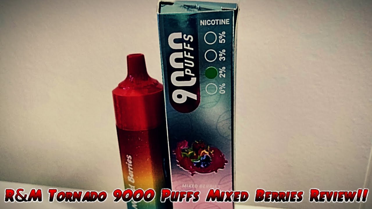 RandM Tornado Mixed Berries 9000 Puff Vape Review!!