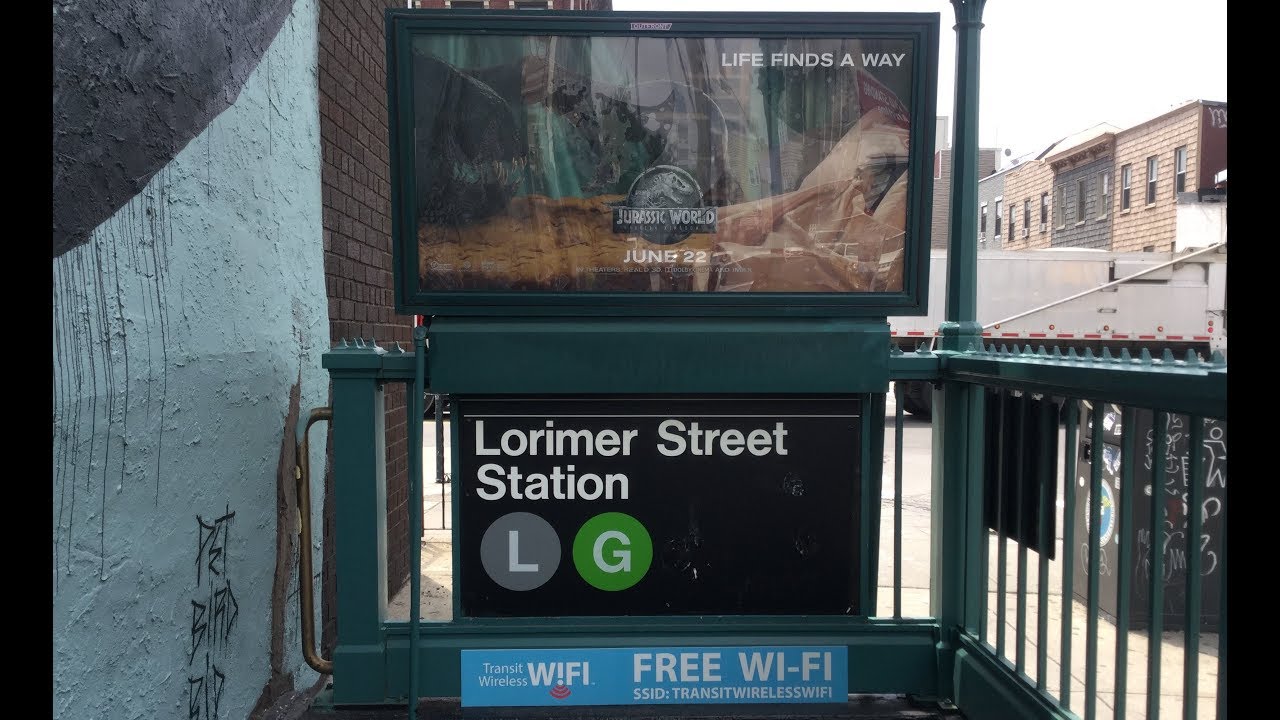 MTA NYC Subway: R68 (G) Train & R143, R160 (L) Train @ Lorimer Street & Metropolitan Avenue