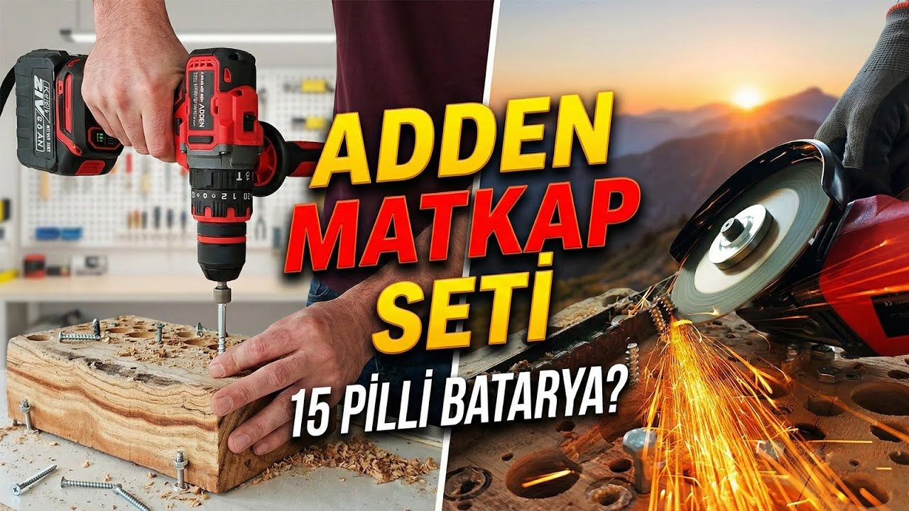 ADDEN Matkap Seti | 15 Pilli Batarya Gerçekten İş Görüyor mu? 😳