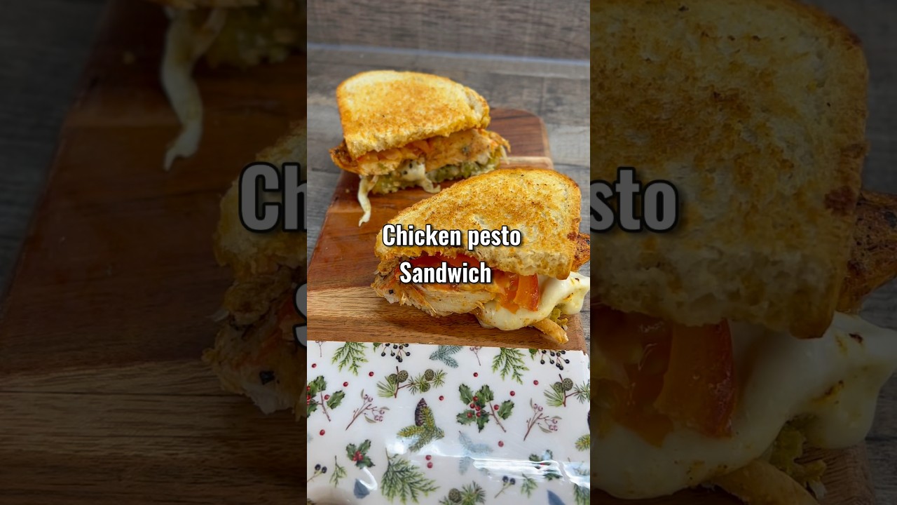 The only way to make chicken pesto sandwich