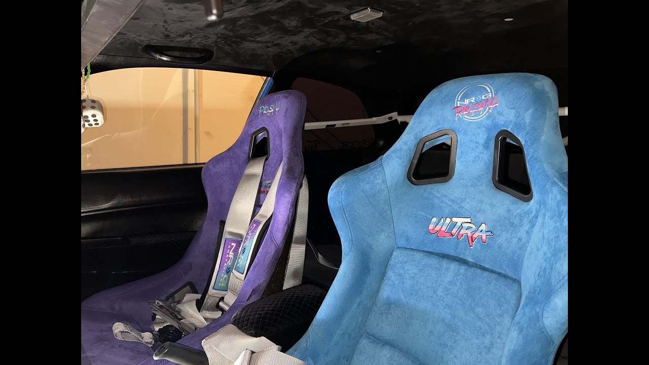 Honda Civic Ek NRG Bucket Seats & Bracket Install