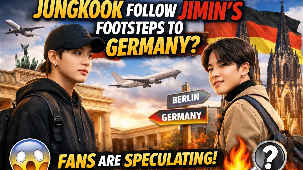 30 minutes ago! Jungkook follow Jimin's footsteps to Germany? Fans Are Speculating! 😱🔥