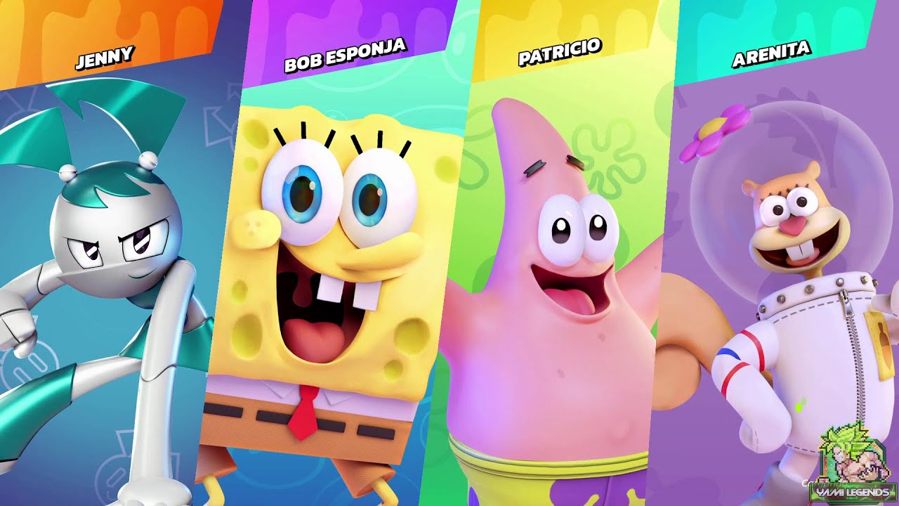 Nickelodeon All-Star Brawl | Jenny Wakeman vs SpongeBob/Patrick Star/Sandy Cheeks