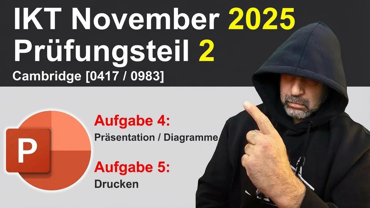 Präsentation zu Aufgaben 4 & 5 – Cambridge IGCSE ICT 0417/0983 Okt/Nov Prüfung