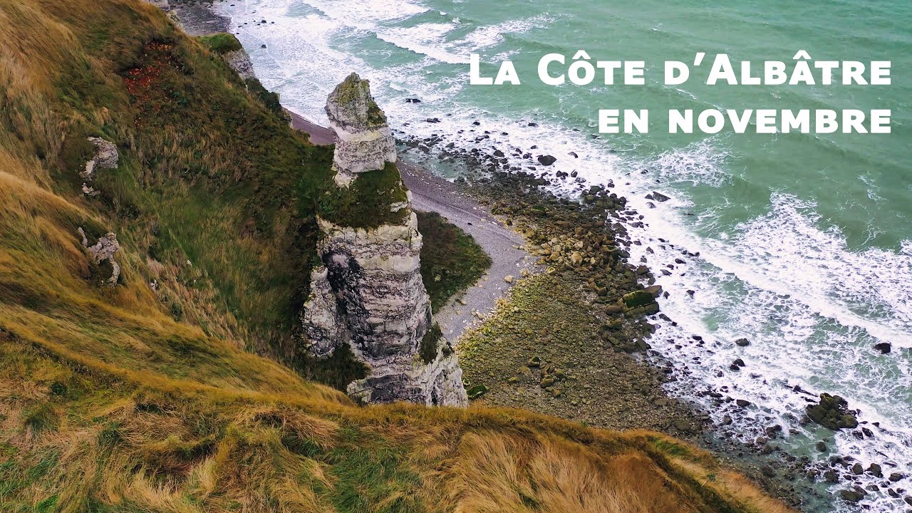 Drone : la côte d'Albâtre en novembre