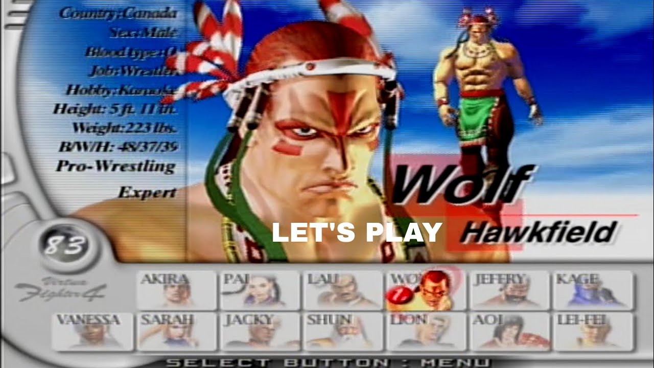 LET'S PLAY - Virtua Fighter 4 - Wolf Hawkfield Arcade Mode Playthrough (PS2)