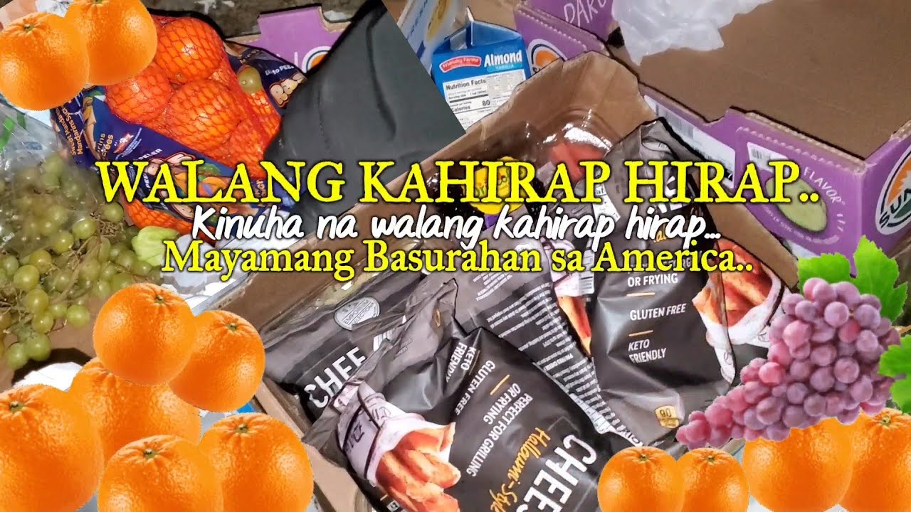 Dumpster Dive:Mga Pagkain kinuha na walang kahirap-hirap swerte parati. @LowelaMulaTempel
