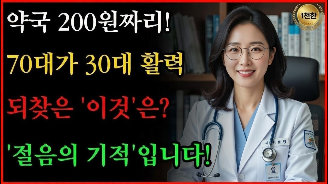 약국에서 200원이면 팝니다. 70대 남성이 30대 활력을 되찾은 '이것'의 정체는?ㅣ노후행복ㅣ시니어성건강ㅣ삶의철학ㅣ노후건강| 오디오북