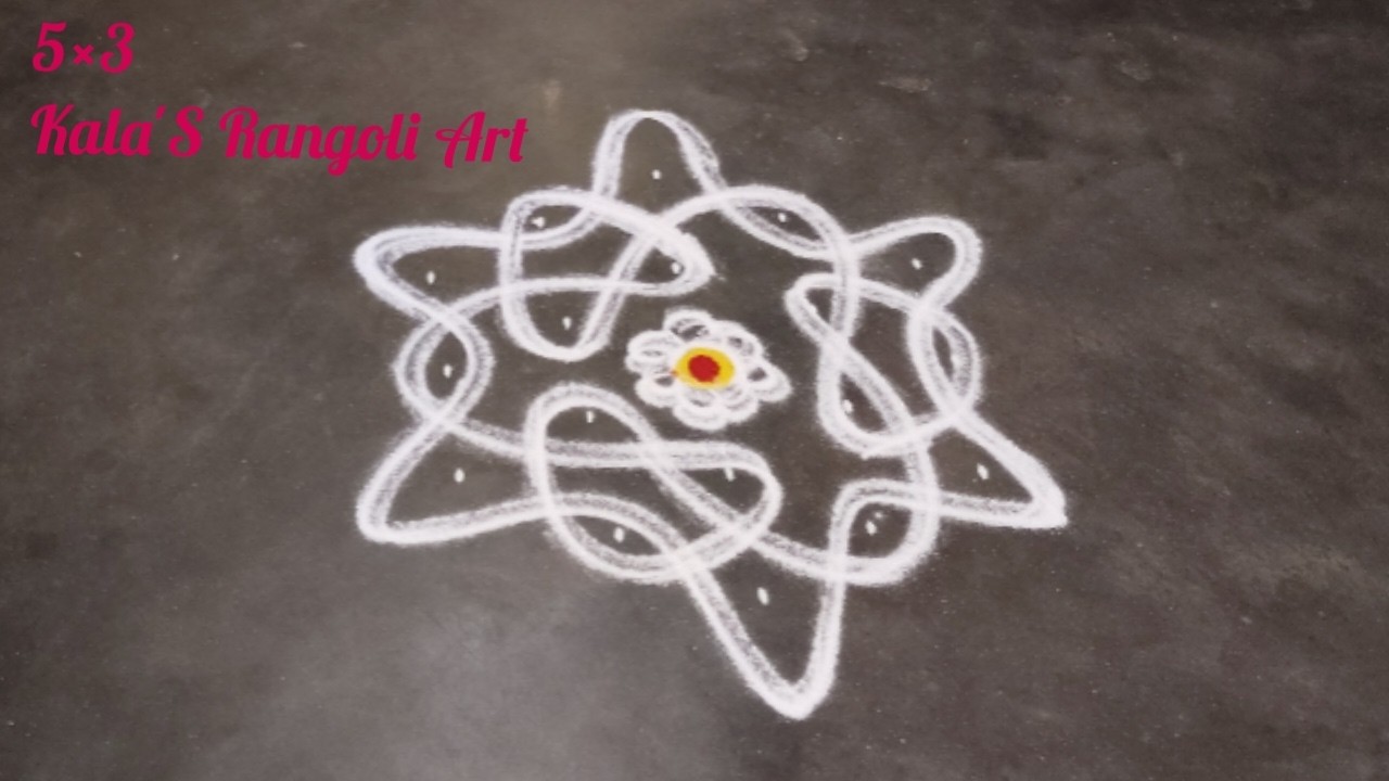 Sikku kolam for Beginners 🌺 Thai matham Muggulu 🌺 Kala'S Rangoli Art 🌺 Simple rangoli 🌺 Muggulu