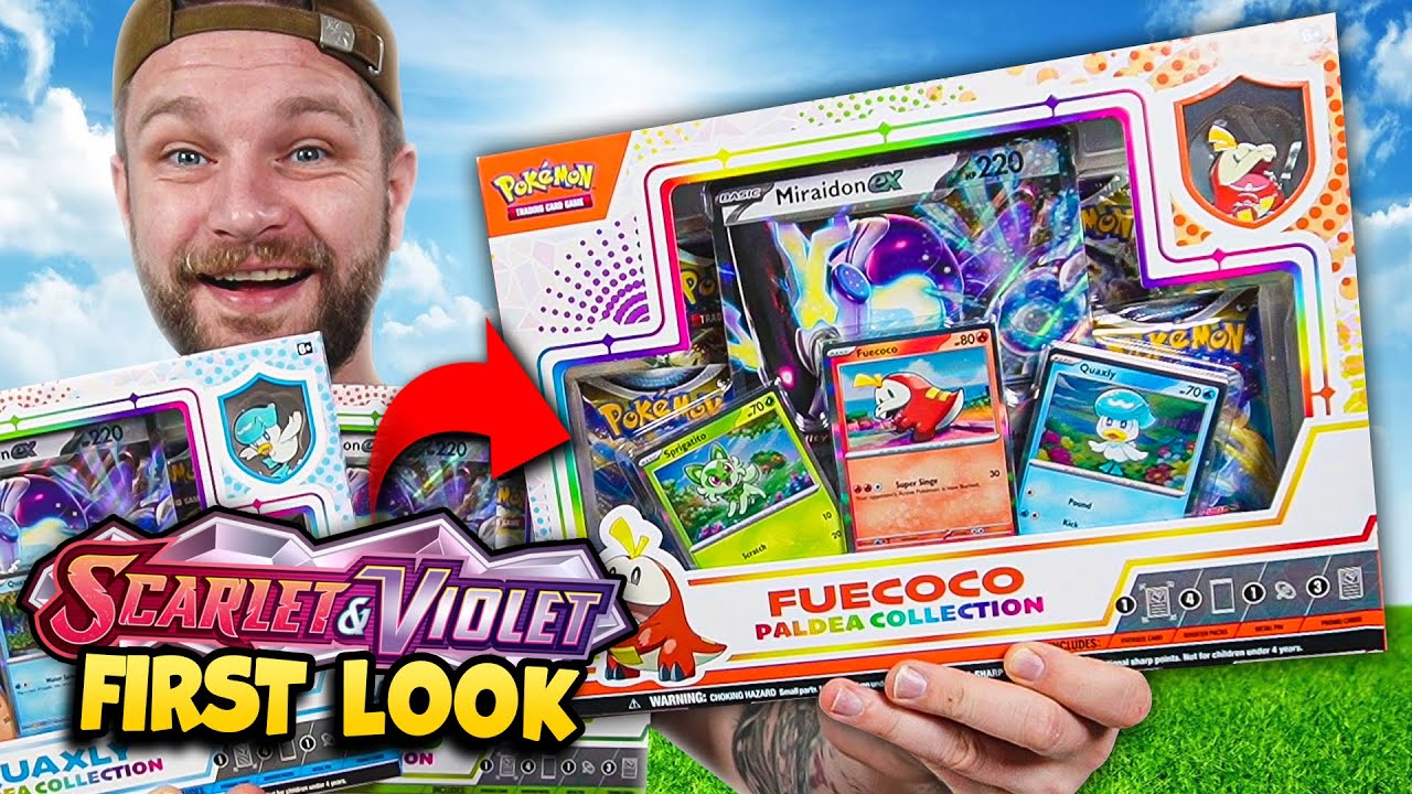 SCARLET & VIOLET CARDS INSIDE! Opening paldea collection boxes!