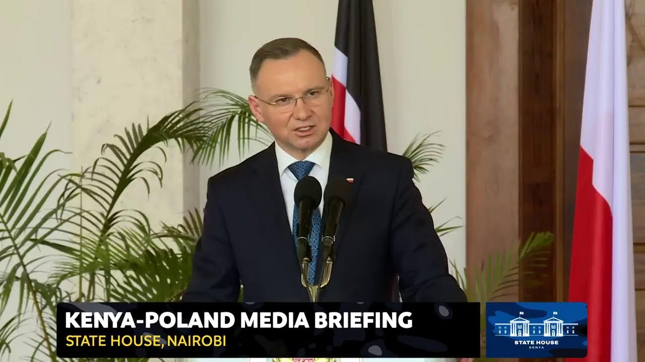 Kenya-Poland Media Briefing, State House, Nairobi.