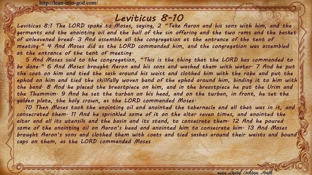 Leviticus 8-10