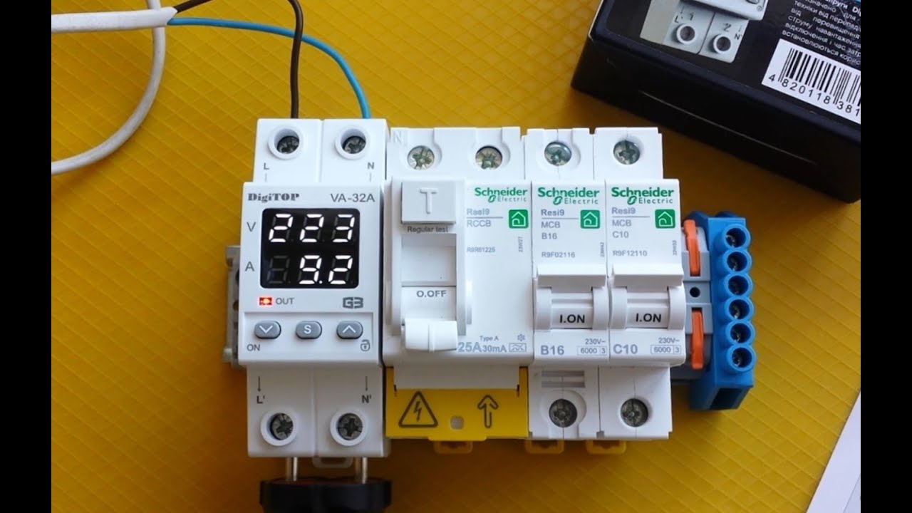 Огляд на реле напруги з контролем струму DigiTOP VA-32A M2W