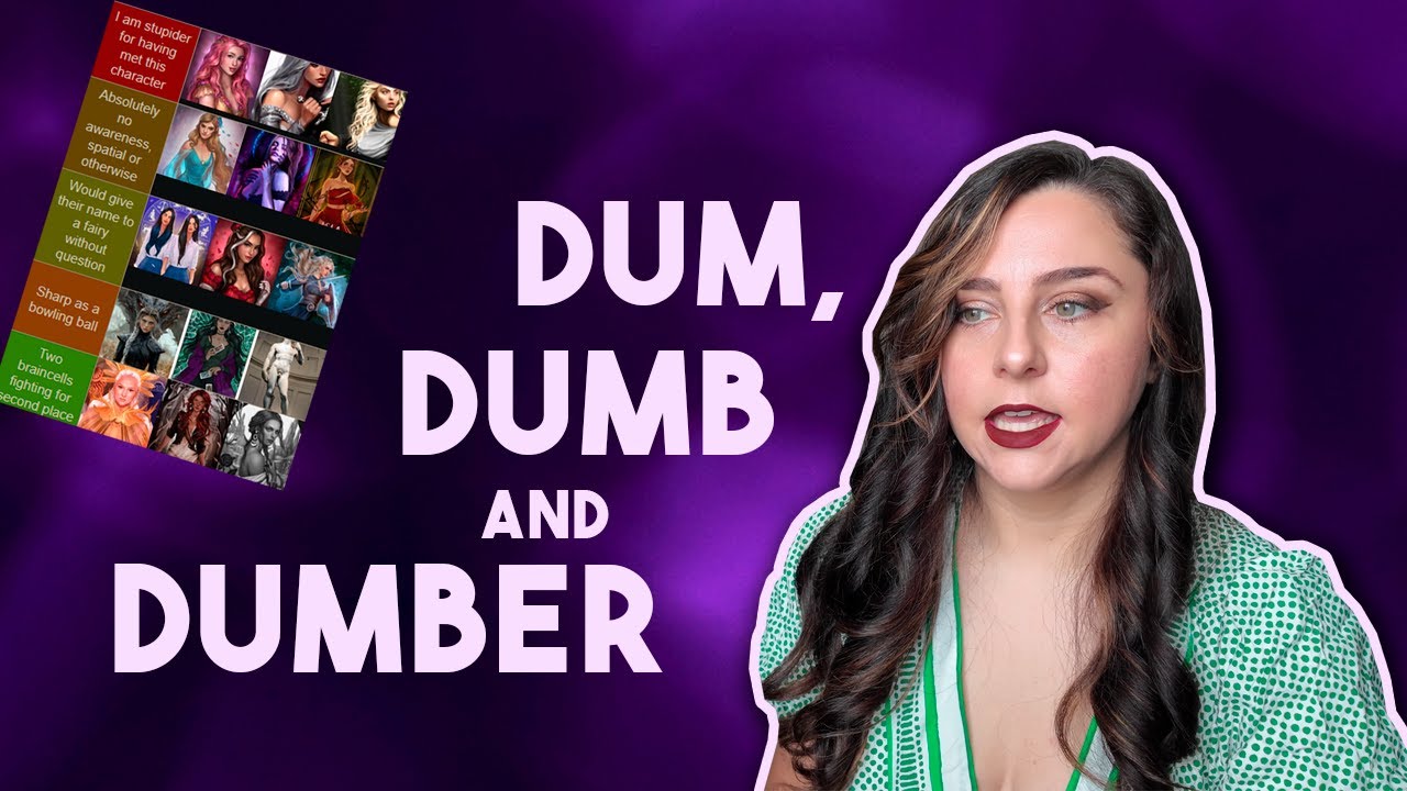 STUPIDEST ROMANTASY PROTAGONISTS | TIER RANKING