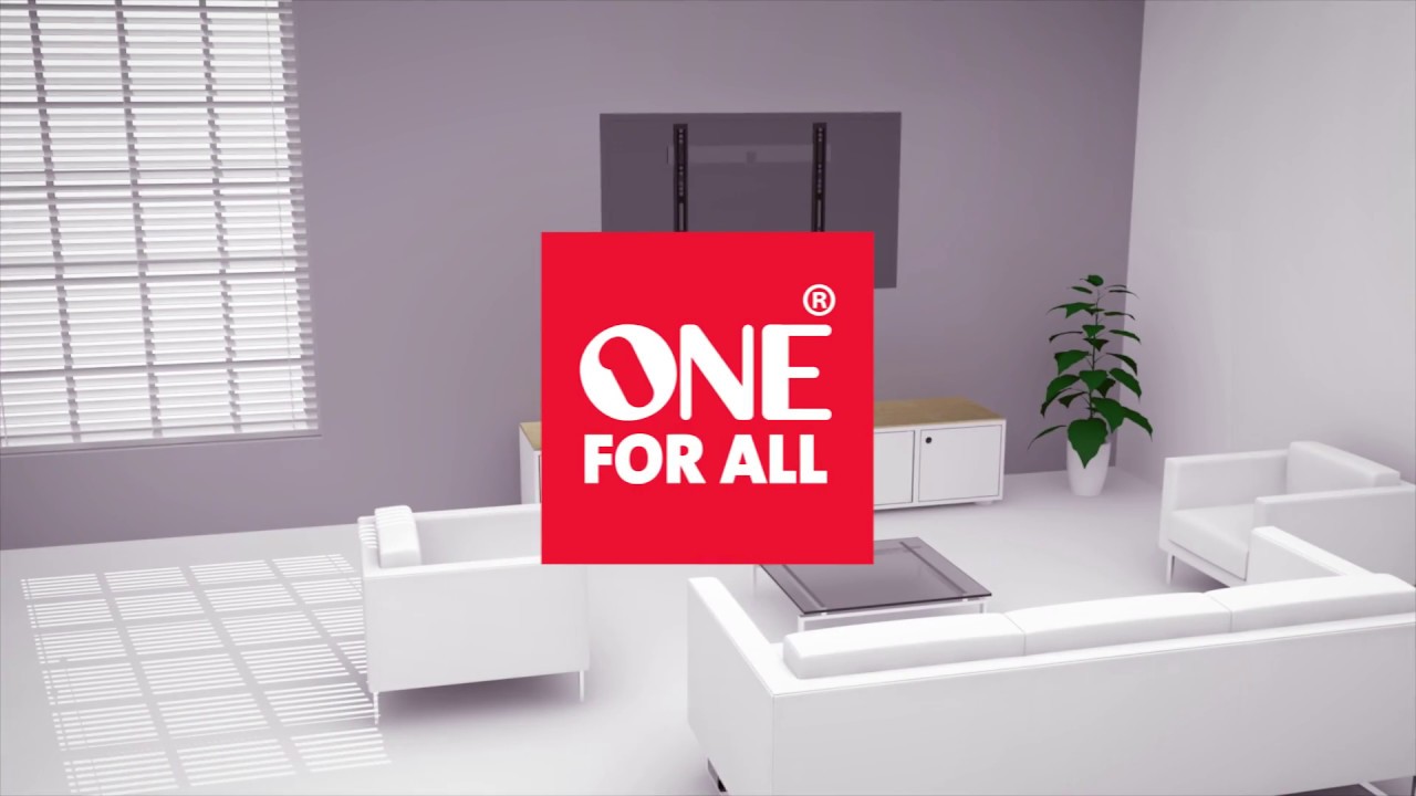 One For All WM6411  Ultra Slim How to install Wall mount bracket instruction video