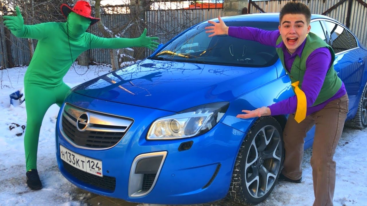 Green Man bought Opel Insignia OPC in Car Shop of Mr. Joe on Cadillac CTS-V & Nissan Cedric for Kids
