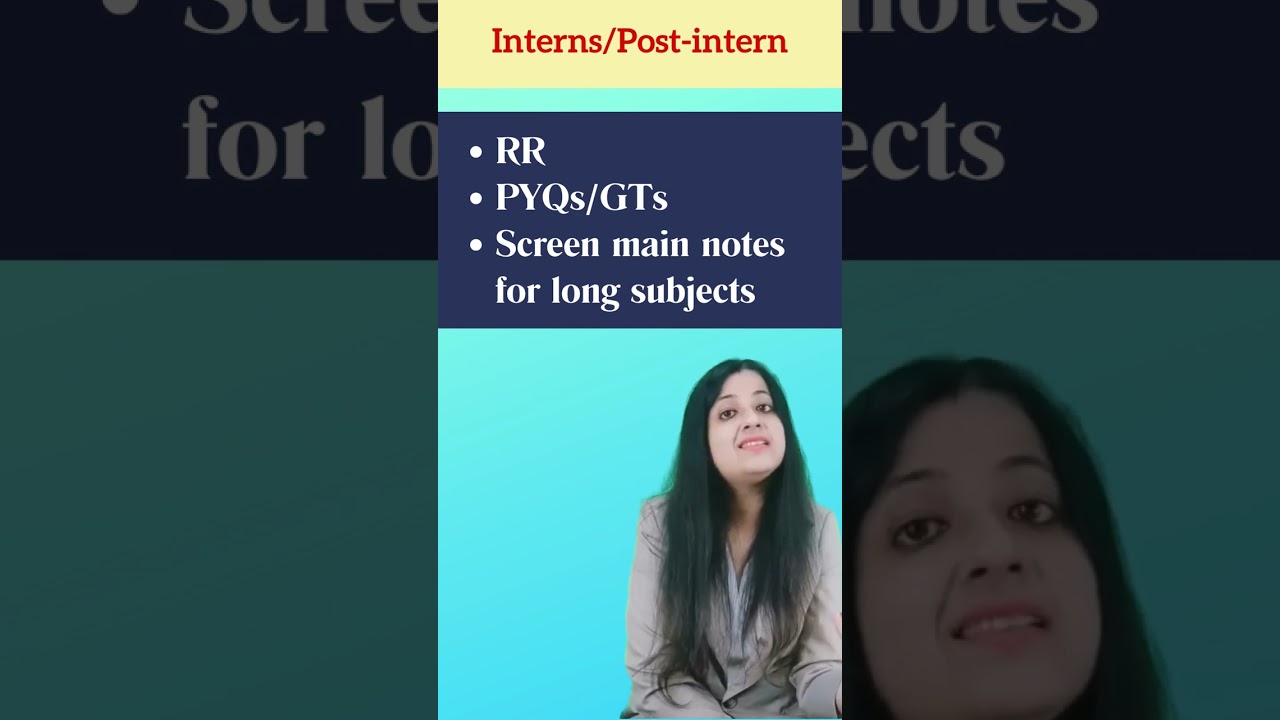 Main Videos/ Notes vs Rapid Revision for NEETPG/FMGE
