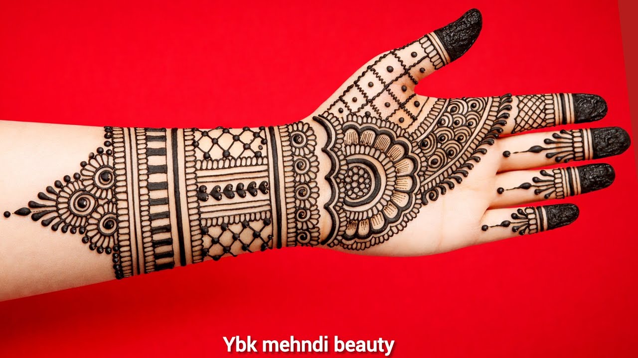 Very easy mehndi design for fronthand|simple fronthand mehndi design|fullhand easy mehndi design