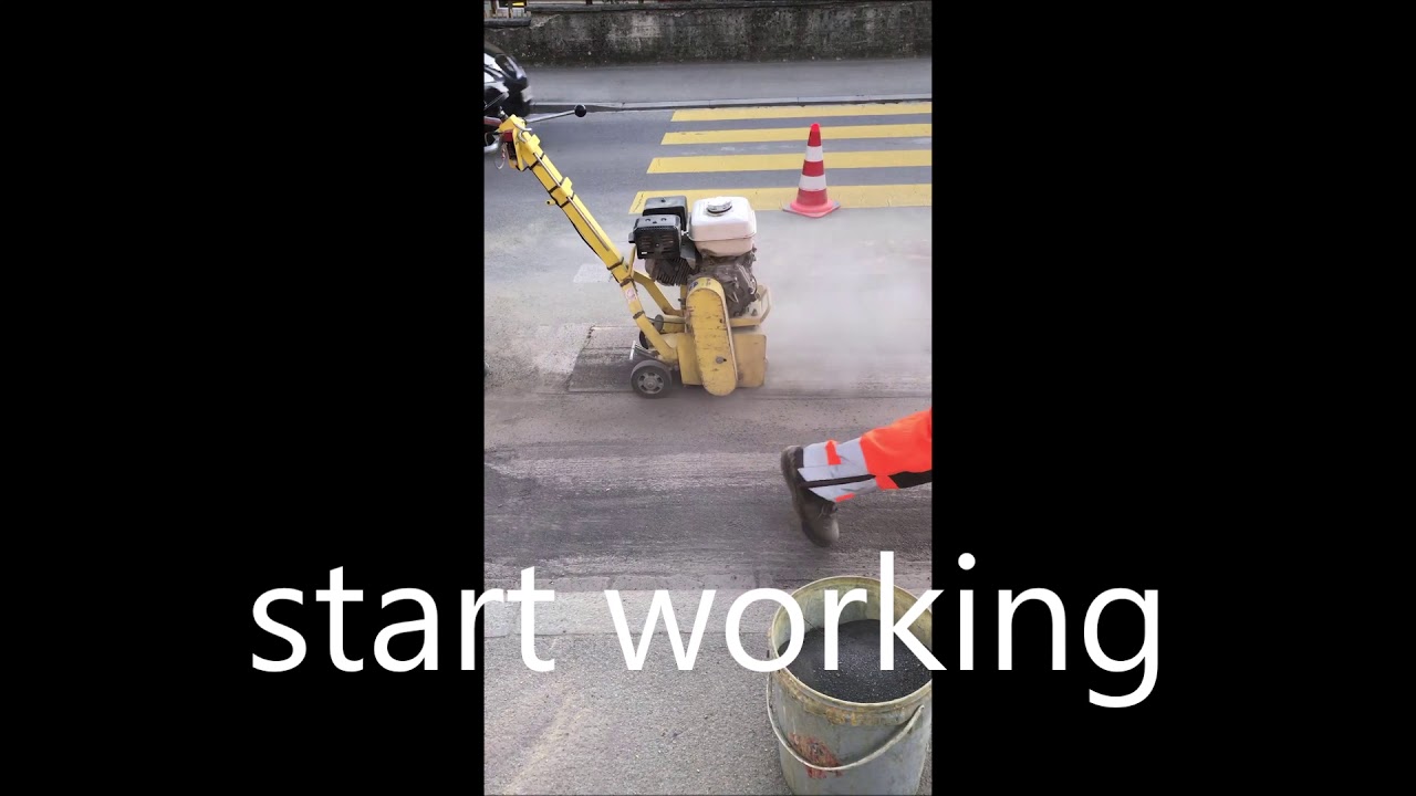Removing Road Markings With The Airtec Roto Tiger RT 2500