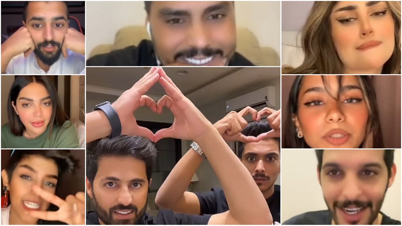 بث سلطان العنزي مع راشد وبسمله و إلسا و راشد الاماراتي وحصة وغدير و أحمد بن سلطان و ماجد العنزي