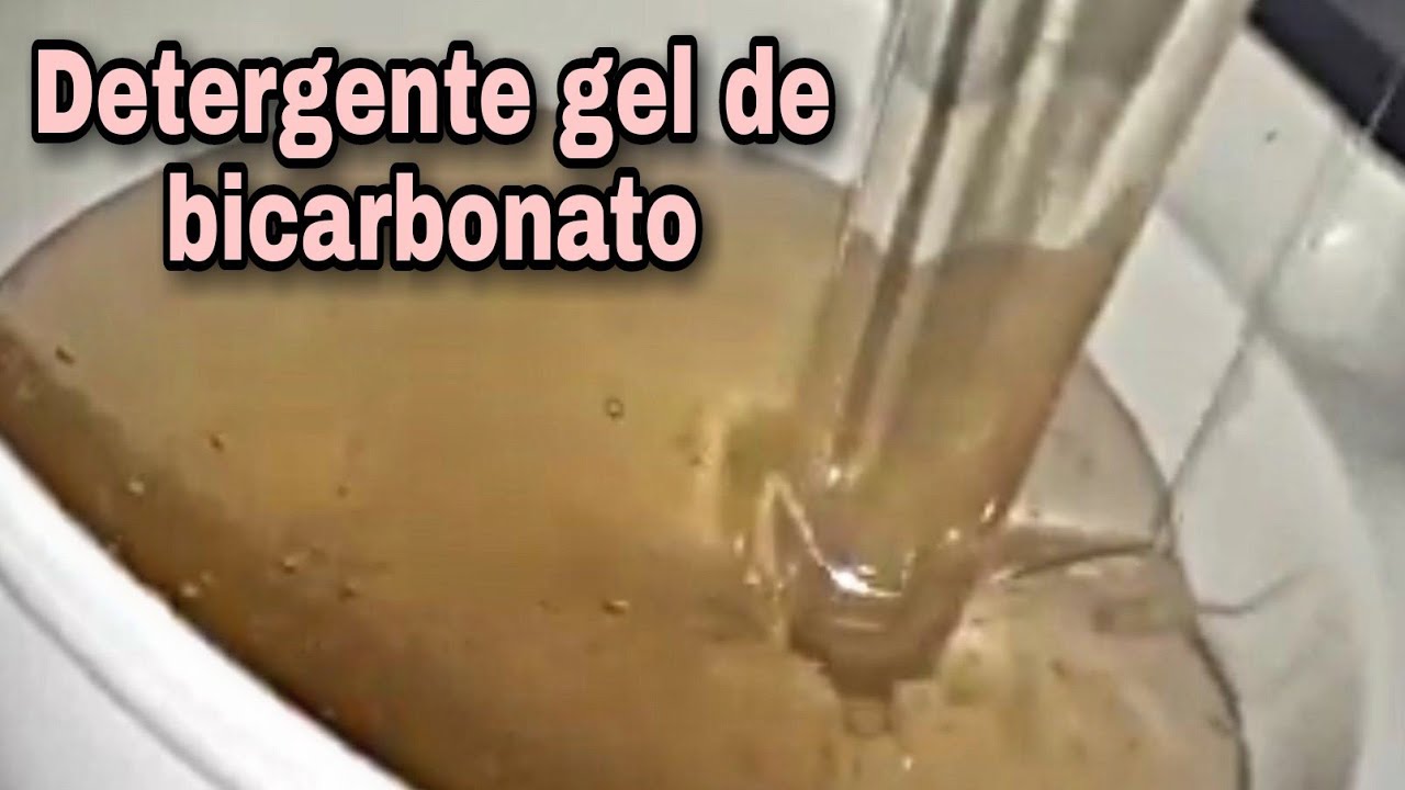 Detergente gel de bicarbonato