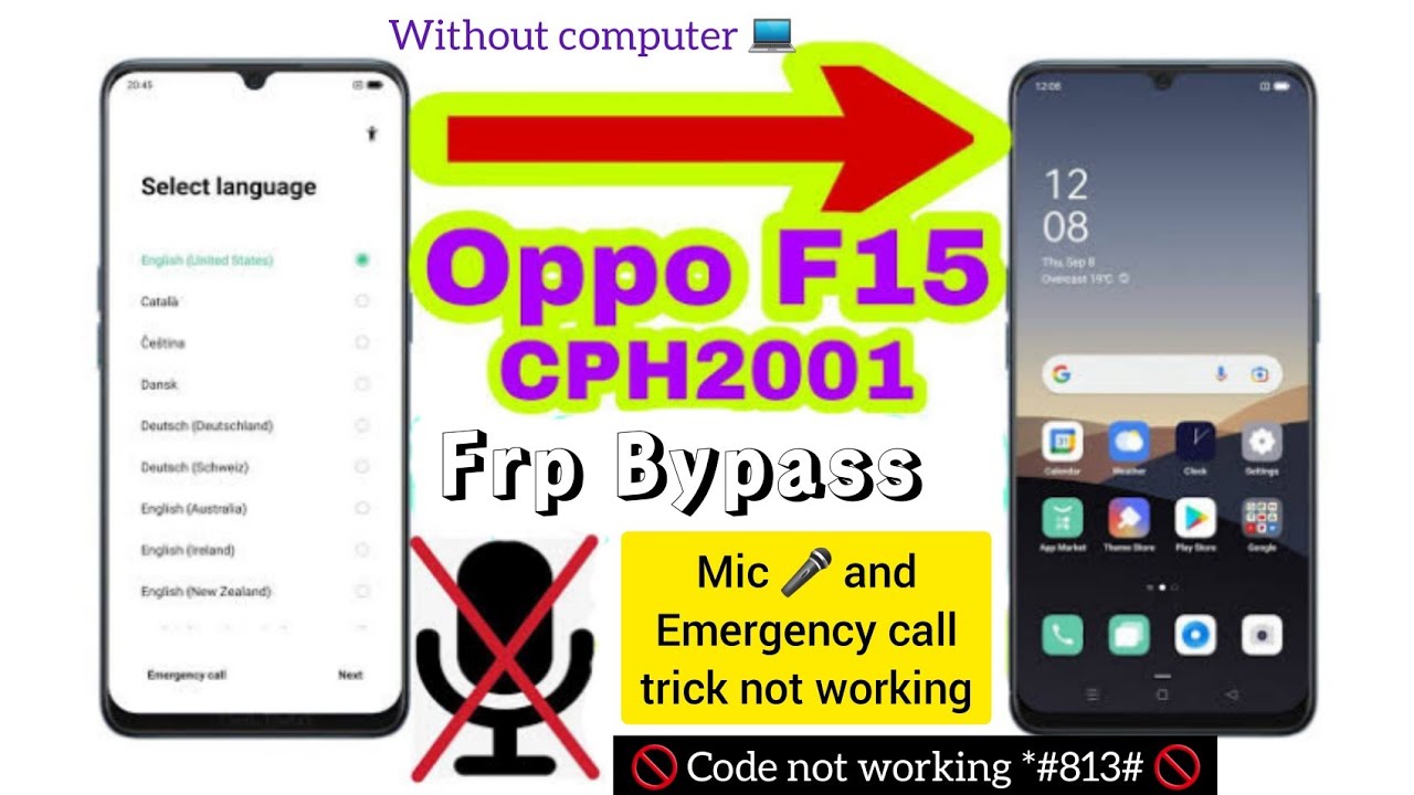 oppo f15 frp bypass backup Reset not working solution cph2001 unlock