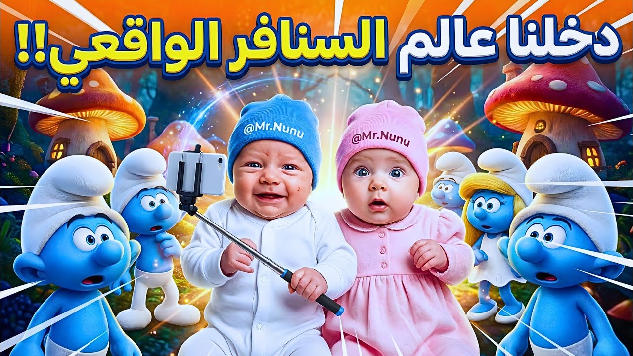 فلوق توأم الذكاء الإصطناعي| دخلنا عالم السنافر الواقعي لأول مره 🍄😱