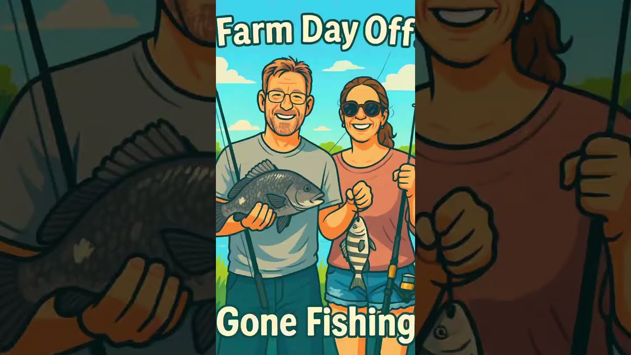 We took a couple hours off from farm chores at Hartland Oaks and went fishing!